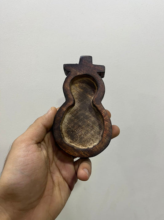 Snowman Wooden Bowl 12cm X 7.5cm - WP305