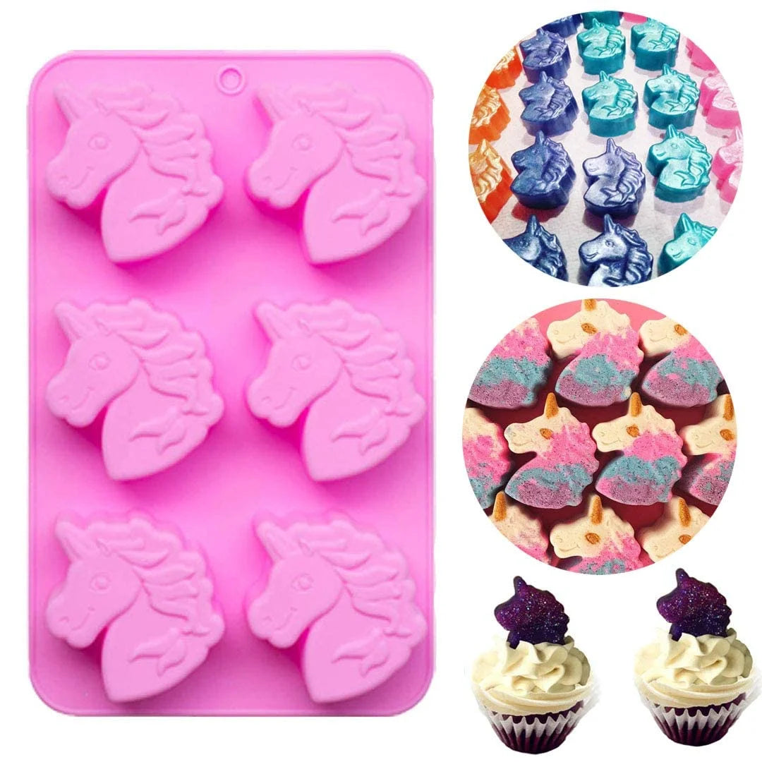 Unicorn Mould 6 Cavity CM687