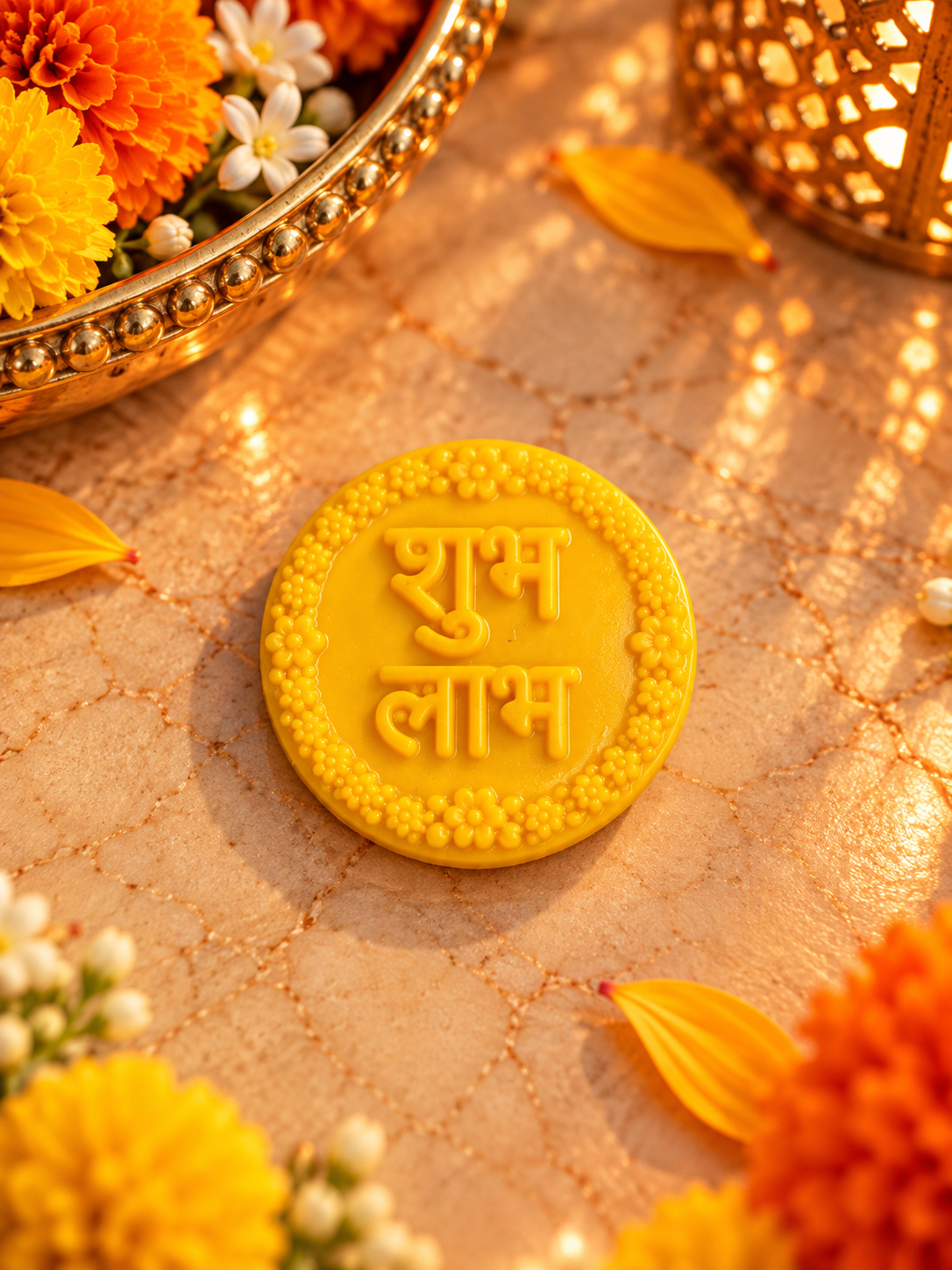 Round Shubh Labh Mould | CM931