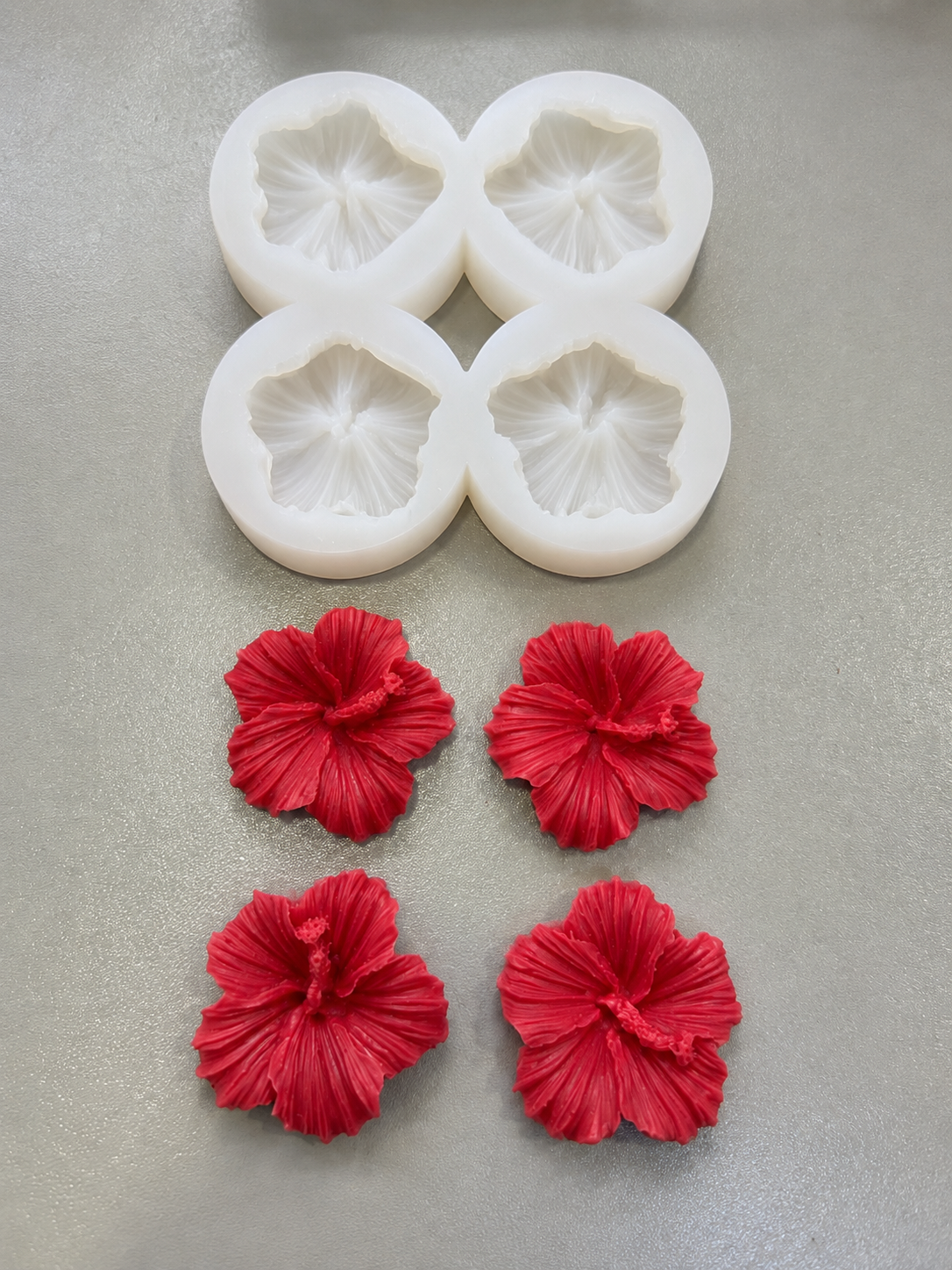 Hibiscus Mould | 4 Cavity | CM918
