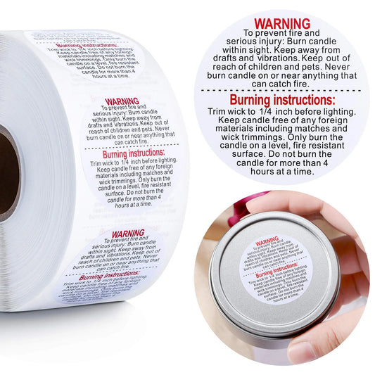 Warning Label for Candle DM50