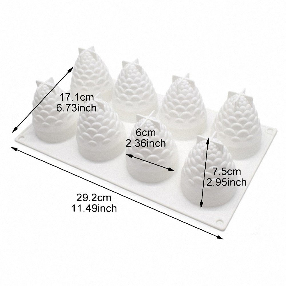 Pineapple Mould 8 Cavity CM681