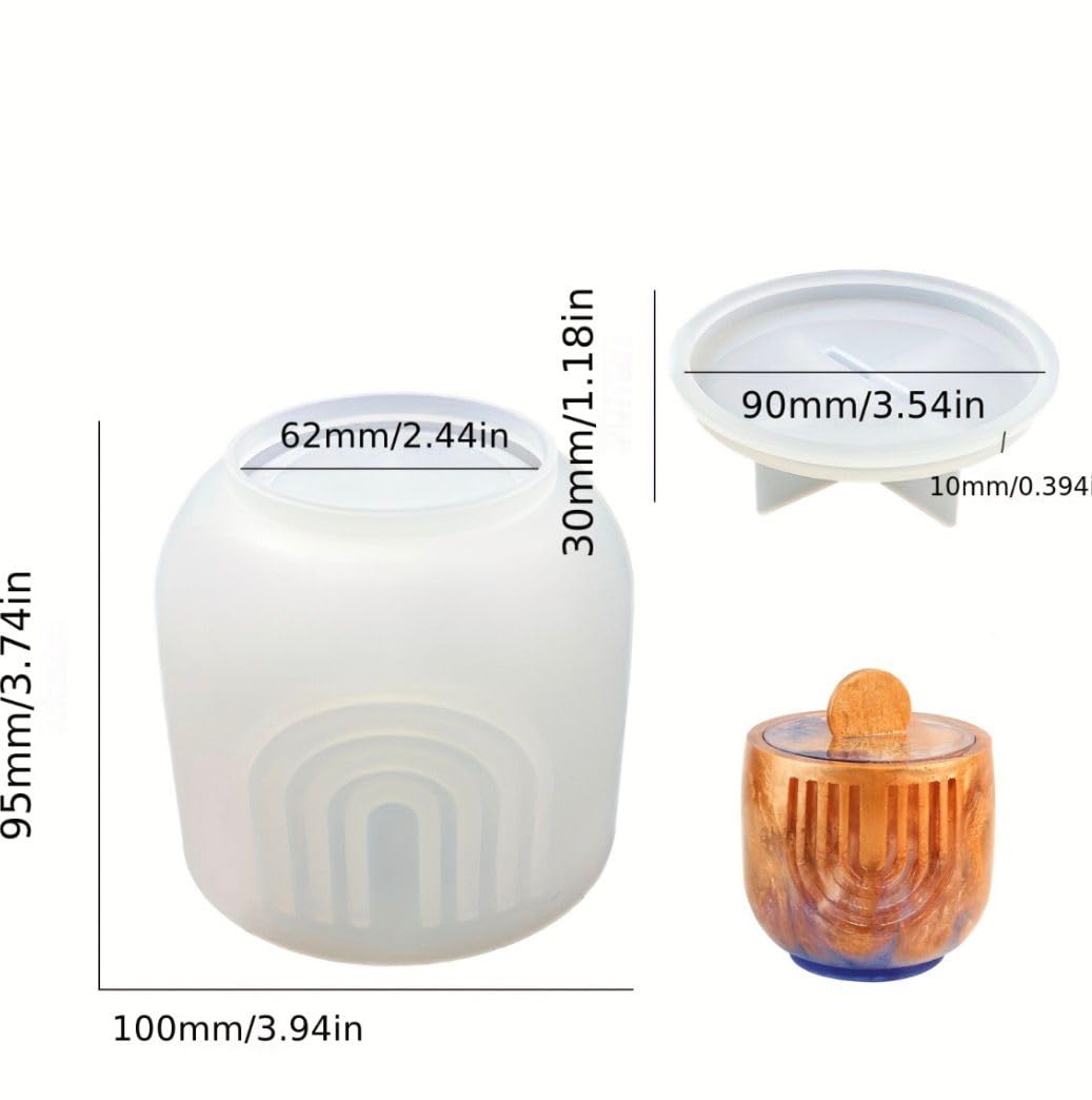 Stripe U Jar with Lid Mould CM596