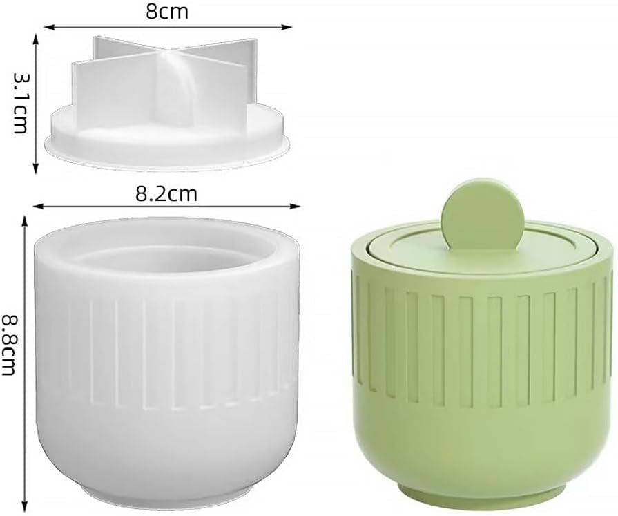 Stripe I Jar with Lid Mould CM598