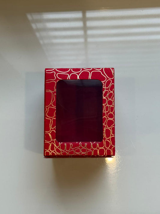 Jar | Big Candle | Red Designer Candle Box PO25