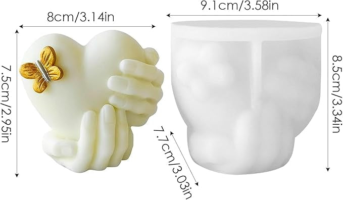 Hand held Heart Mould CM467