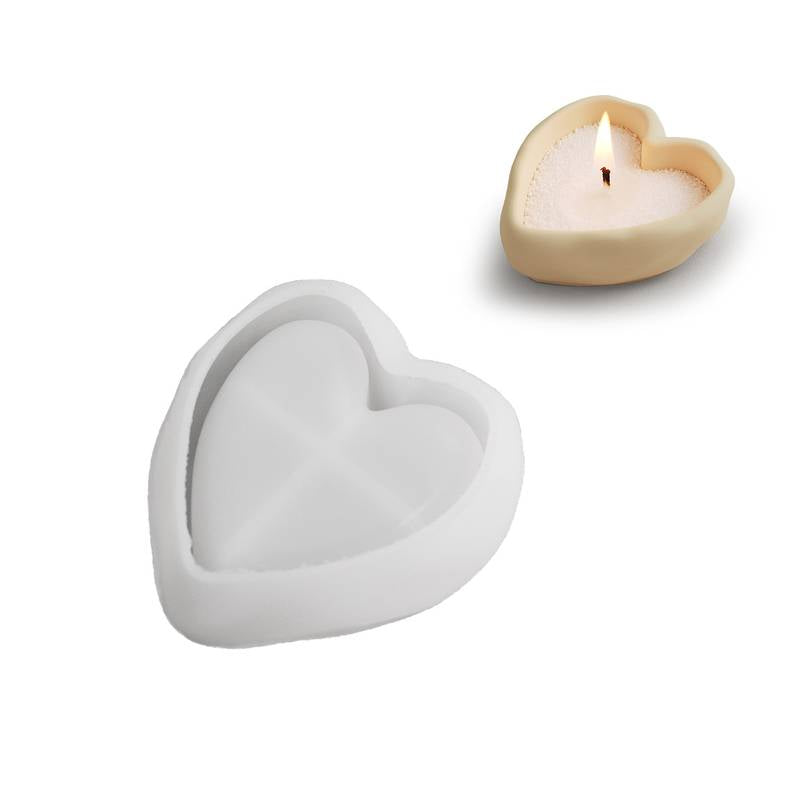 3D Heart Jar Concrete Mould CM575