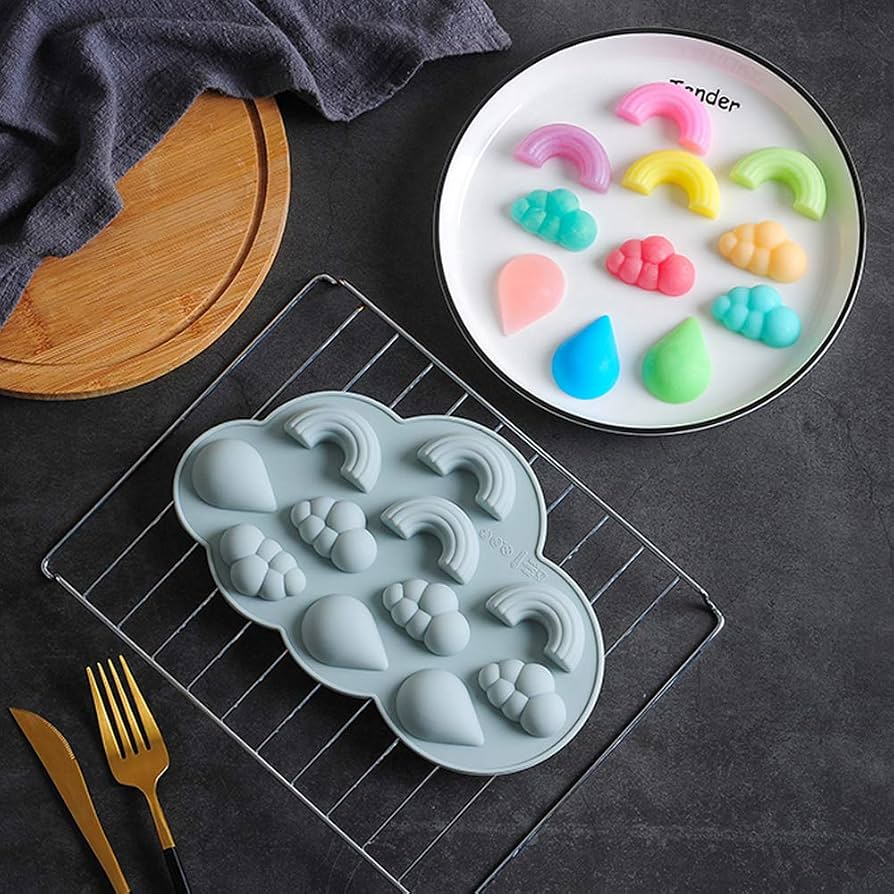 Rainbow and Cloud Silicon Mold | CM721