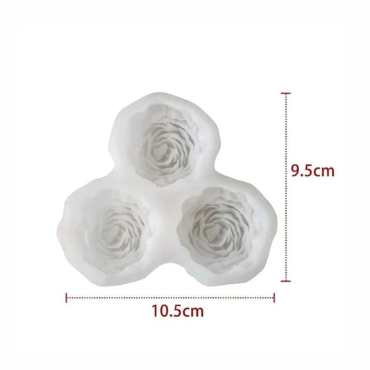 3 Peony Mould CM482