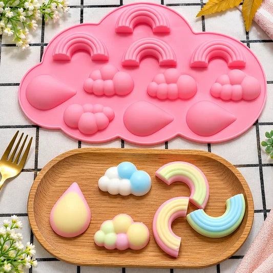 Rainbow and Cloud Silicon Mold | CM721