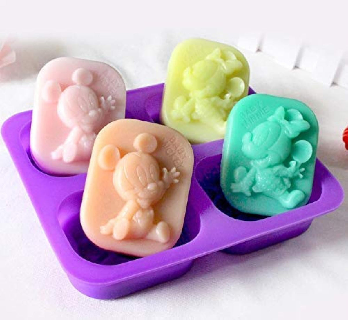 4 Cavity Mickey Soap Mould CM716