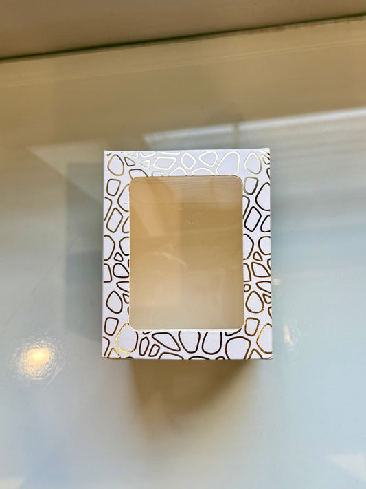 Jar | Big Candle | White Front Design Candle Box PO30