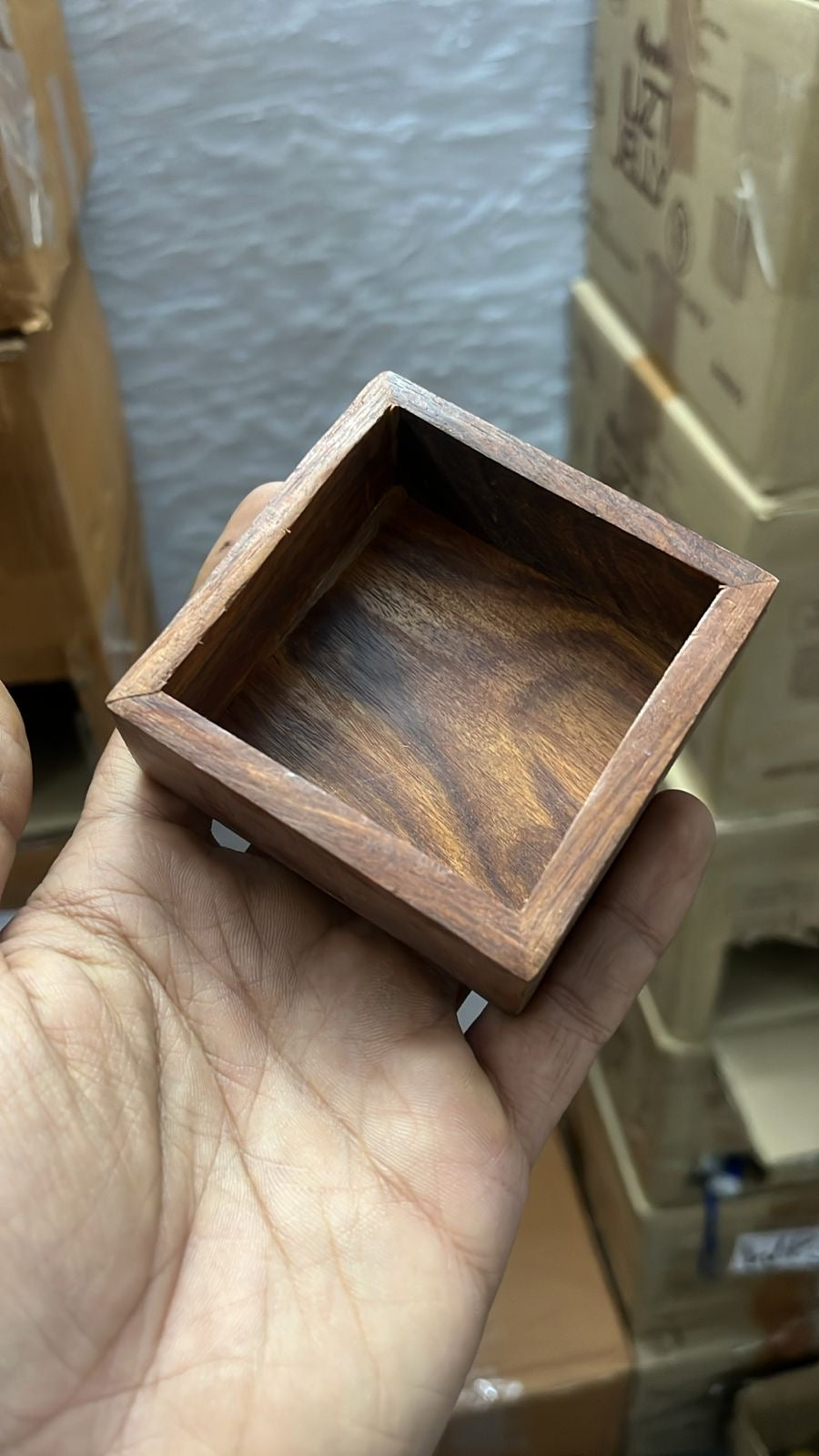 Wooden Square Bowl WD02