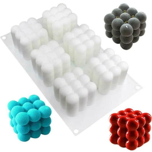 6 Cavity Bubble Candle Mould CM353
