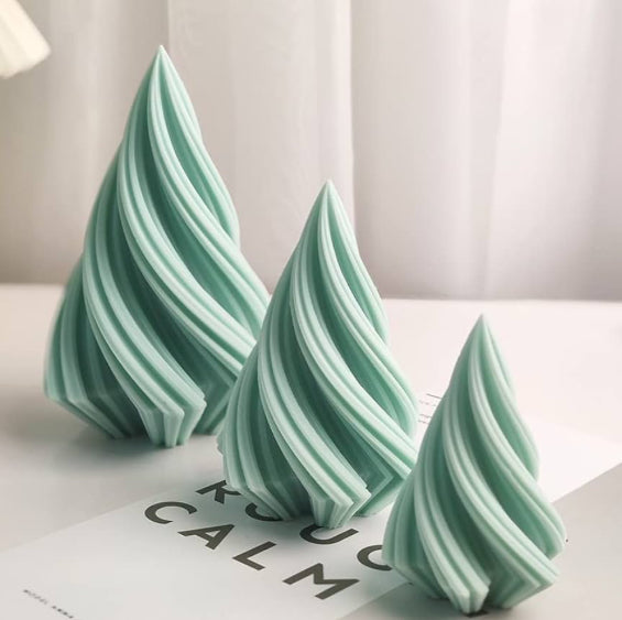 3D Spiral Tree Mould XMAS14
