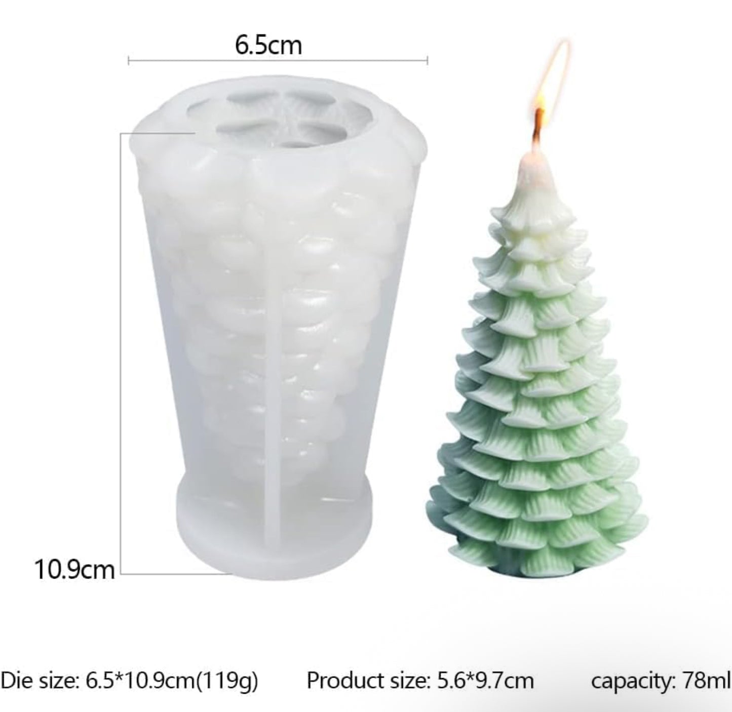 Christmas Cedar Tree Mould XMAS53