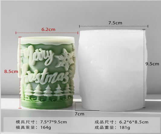 Christmas Cylinder Mould XMAS05