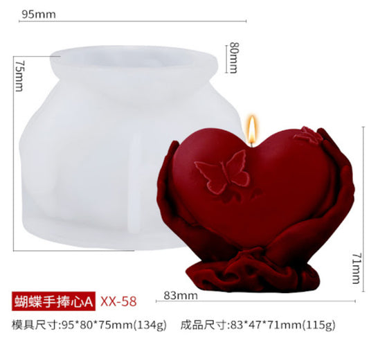 Heart on Hand Mould CM415