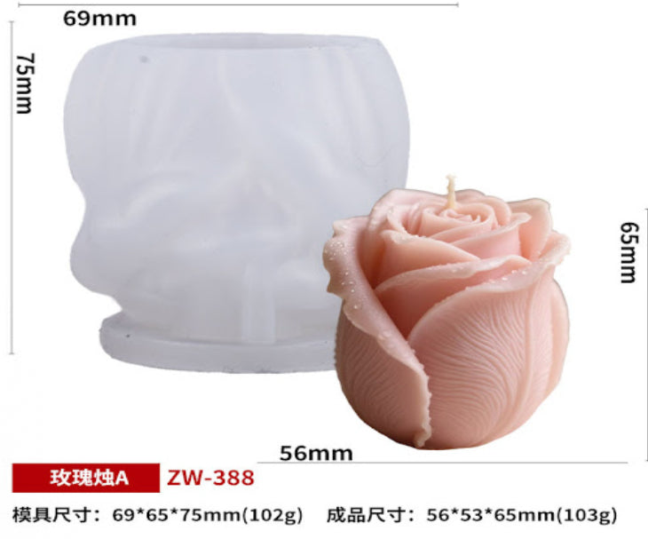 Rose Flower Mould CM416