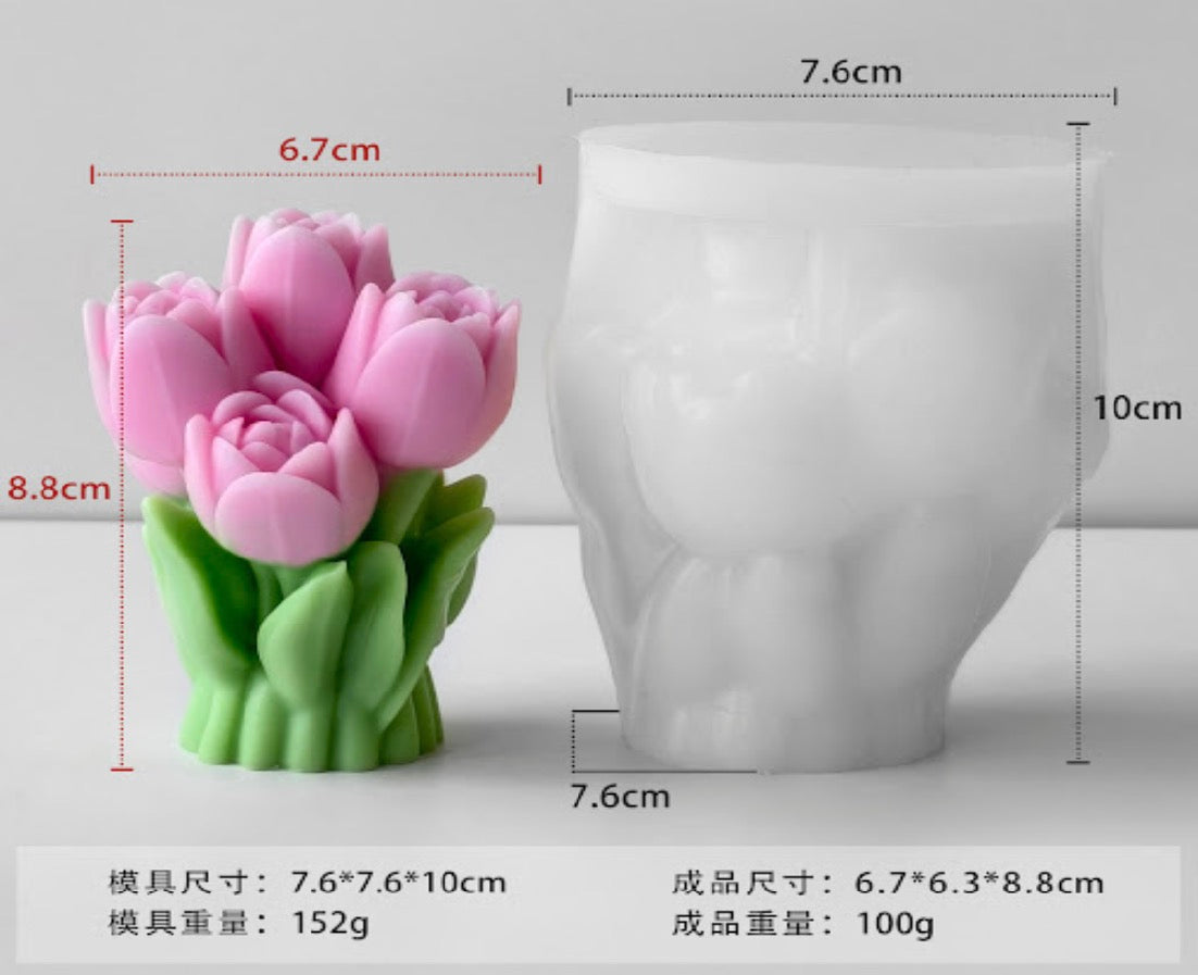 Tulip Bouquet Mould CM543