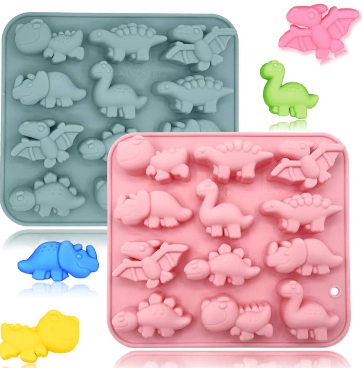 12 Cavity Dinosaur Mould CM624