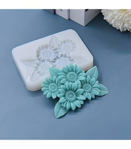 4 Sunflower Set Mould CM124