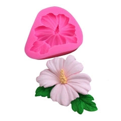 Hibiscus Flower with Leaf Mould CM525