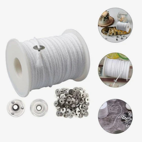 Braided Wick Spool with Wick Sustainer 200 Feet WP256