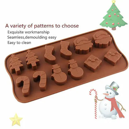 Christmas Mix Element Mould XMAS22