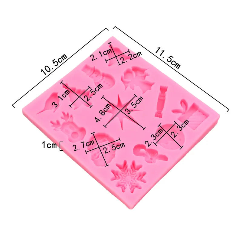 Christmas Topping Mould XMAS37