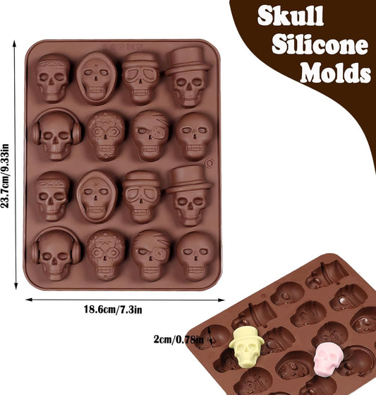 Skull Silicon Mould XMAS57