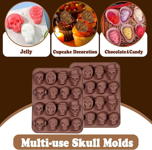 Skull Silicon Mould XMAS57