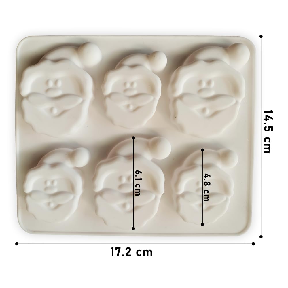 Santa Face Silicon Mould XMAS43