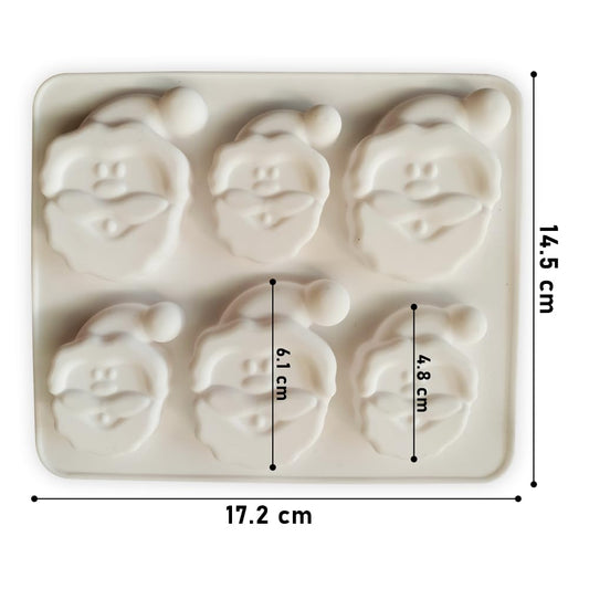 Santa Face Silicon Mould XMAS43