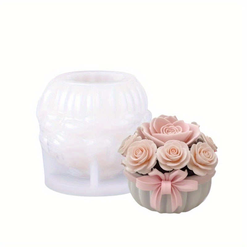 Rose Basket Mould CM413