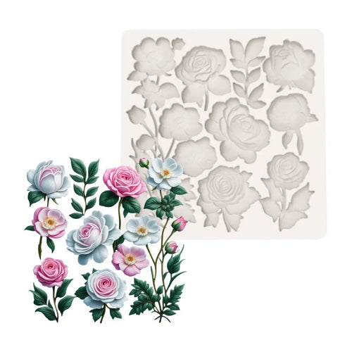 Rose Flower Leaf Mould CM422