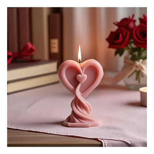 Heart with Base 3D Mould CM423