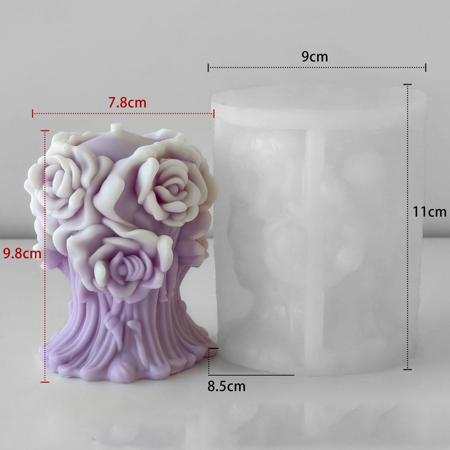 Rose Bunch Mould CM553