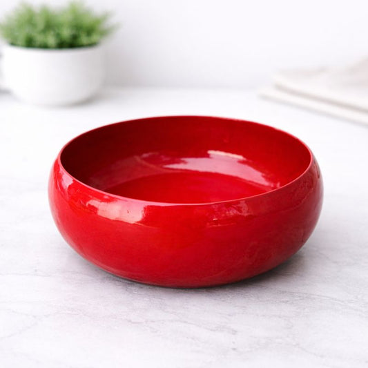 Red Bowl Metal Urli - UD04