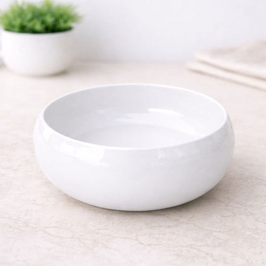 White Bowl Metal Urli - UD05