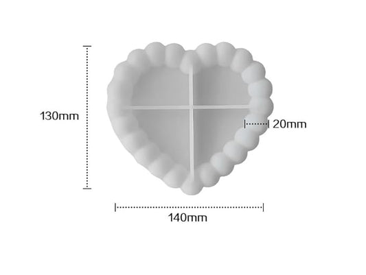 Bubble Tray Heart Mould CM593