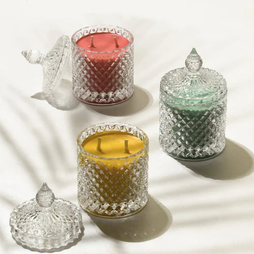 Princess Cut Crystal Candy Jar - GL01