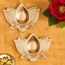 Lotus Diya Metal Urli / UD21