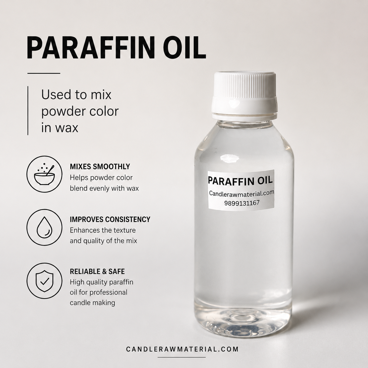 Paraffin Oil (used for mixing color) 100 ml - WP80