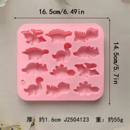 12 Cavity Dinosaur Mould CM624