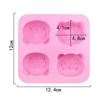 4 Cavity Panda Mould CM631