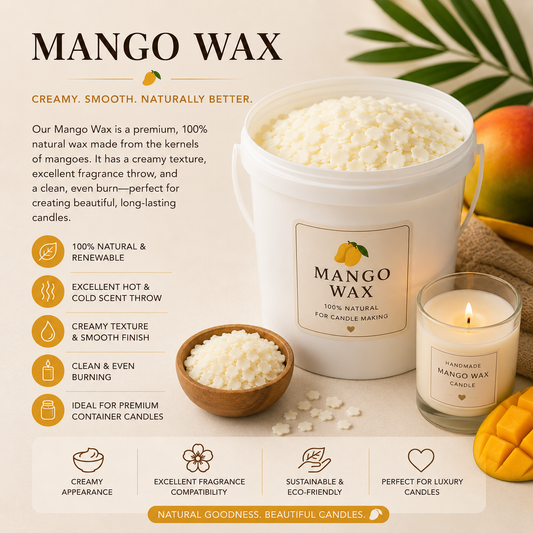 Luxury Mango Wax For Candle / Massage / Body Butter