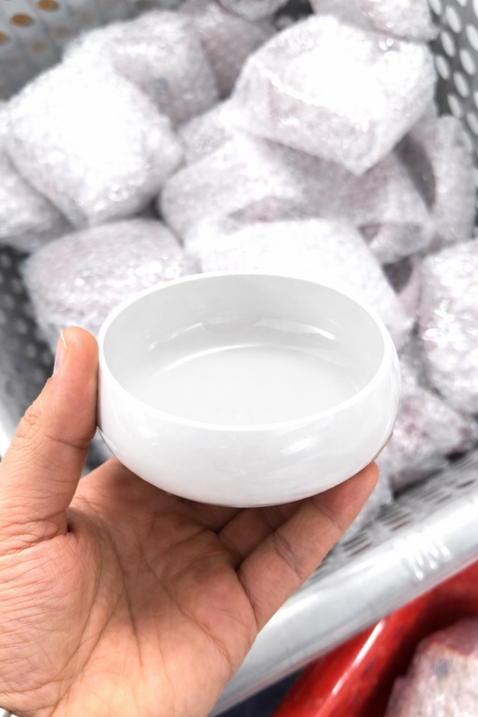 White Bowl Metal Urli - UD05