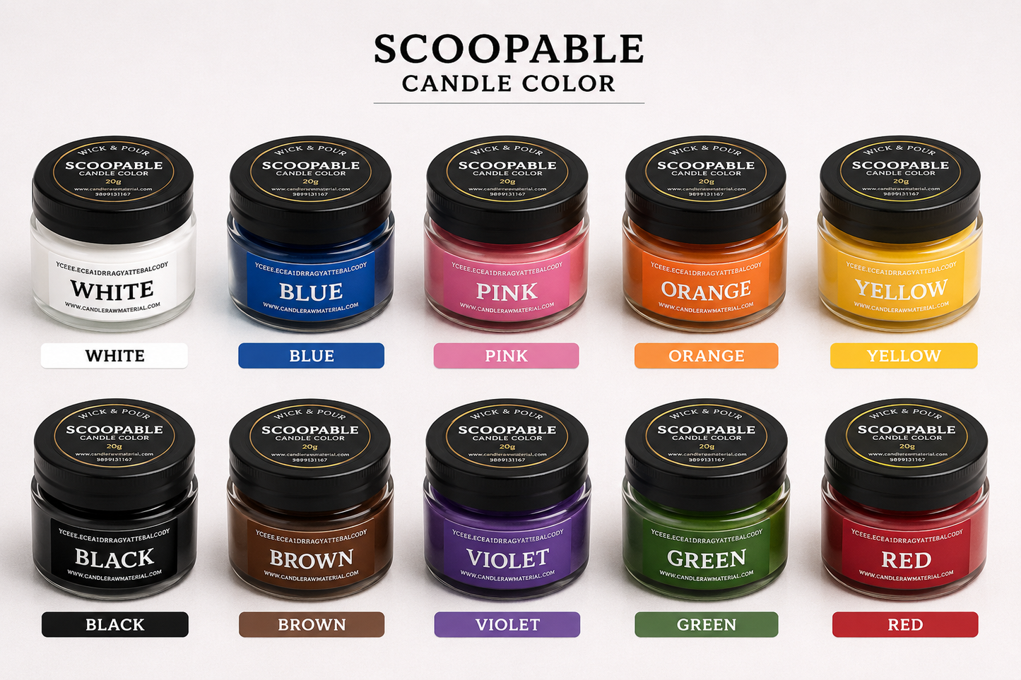 Scoopable Candle Color WP42
