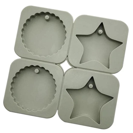4 cavity Round Star Mould WS08
